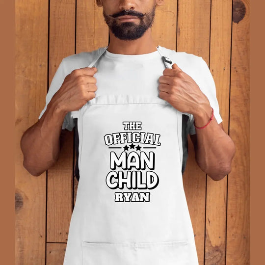 Personalised Apron - The Official Man Child