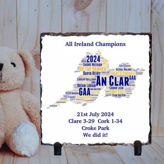 Personalised GAA Slate - Clare All-Ireland Champions