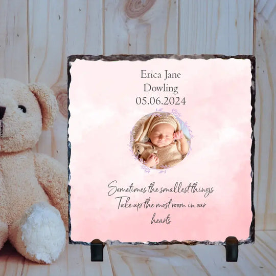 Personalised Slate for Baby - Upload Your Own Image