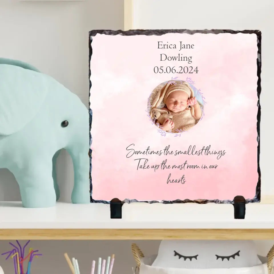 Personalised Slate for Baby - Upload Your Own Image