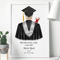 Personalised Graduation Frame for Men - Design Your Own