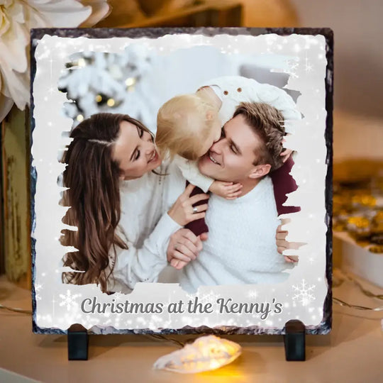 Personalised Christmas Family Slate - Upload Your Own Image