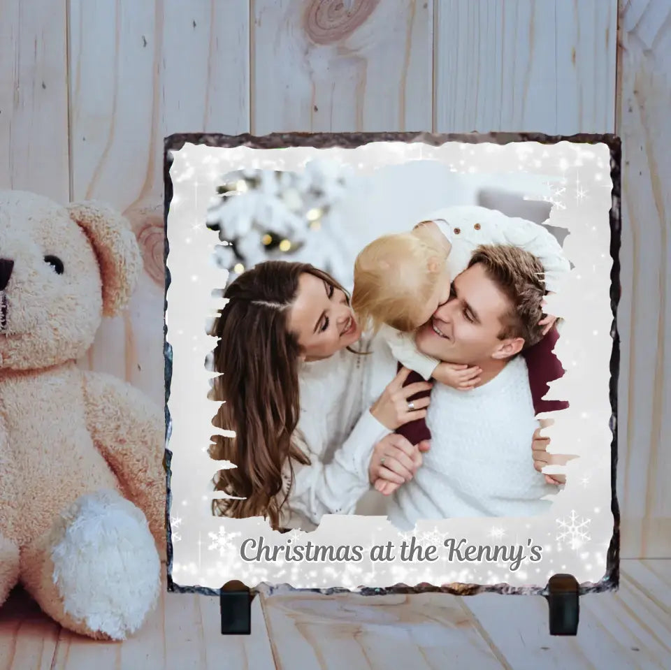 Personalised Christmas Family Slate - Upload Your Own Image