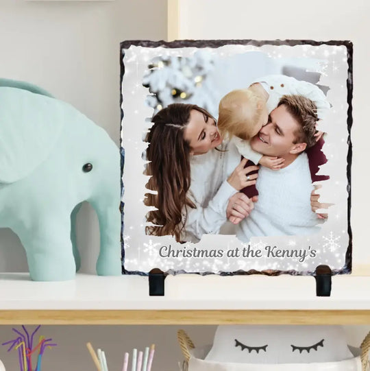 Personalised Christmas Family Slate - Upload Your Own Image