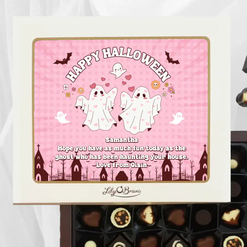 Personalised Box of Lily O'Brien's Chocolates for Halloween - Boo Crew