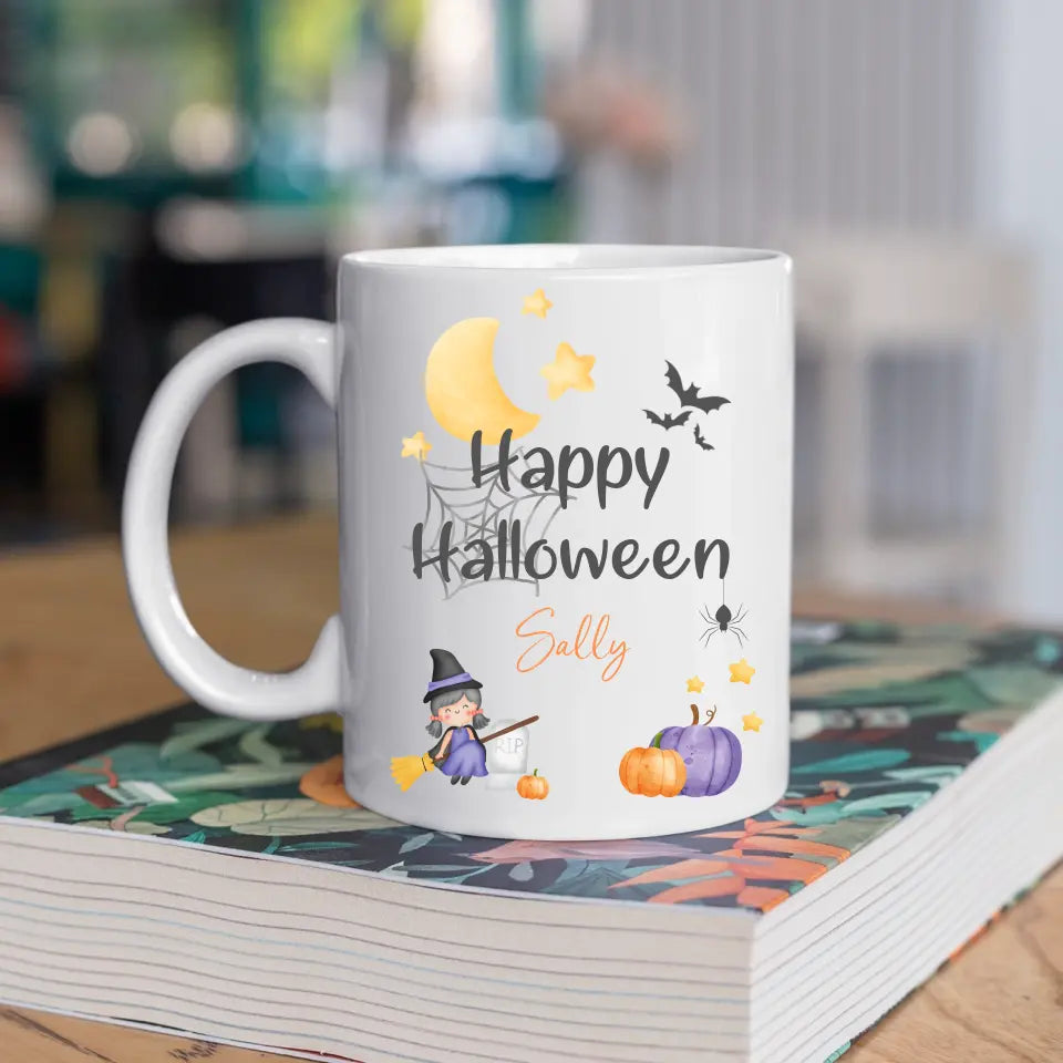 Personalised Halloween Mug for Girls & Boys