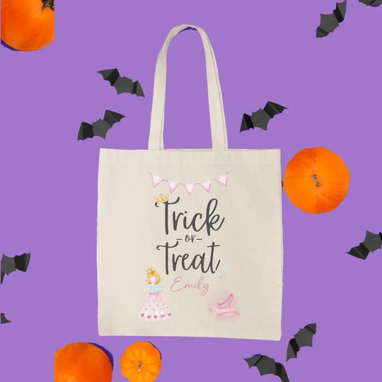 Personalised Halloween Treat Bag with Princess