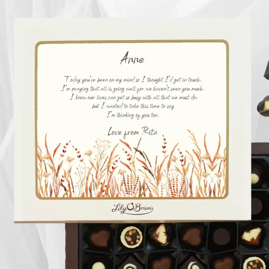 Personalised Box of Lily O'Brien's Chocolates - Thinking of You