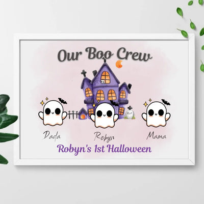 Personalised Halloween Family Frame - Ghosts