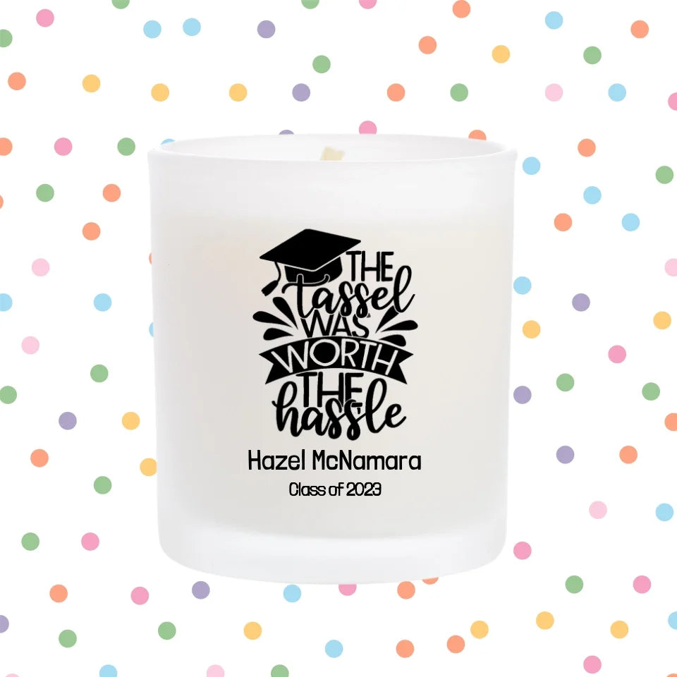 Personalised Graduation Candle - Choose Your Caption