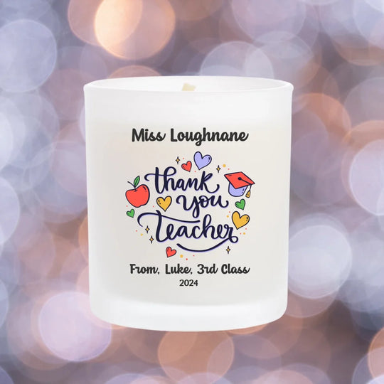 Personalised Candle - Thank You Teacher