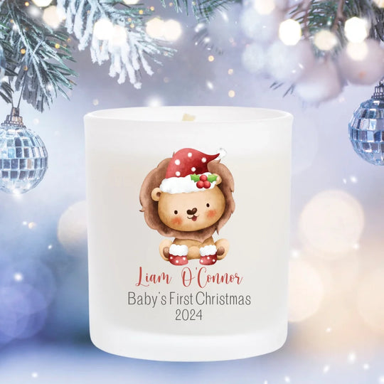 Personalised Christmas Candle - Baby's First Christmas