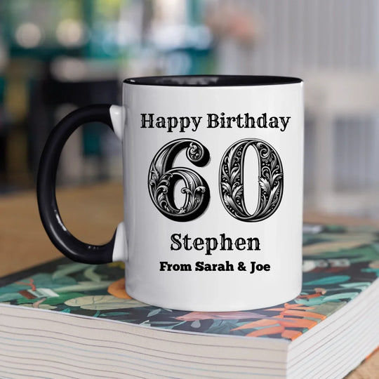 Personalised Vintage Birthday Mug - Choose Your Age