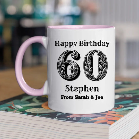 Personalised Vintage Birthday Mug - Choose Your Age