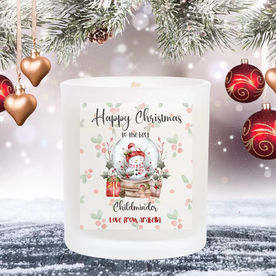 Personalised Christmas Candle - To the Best