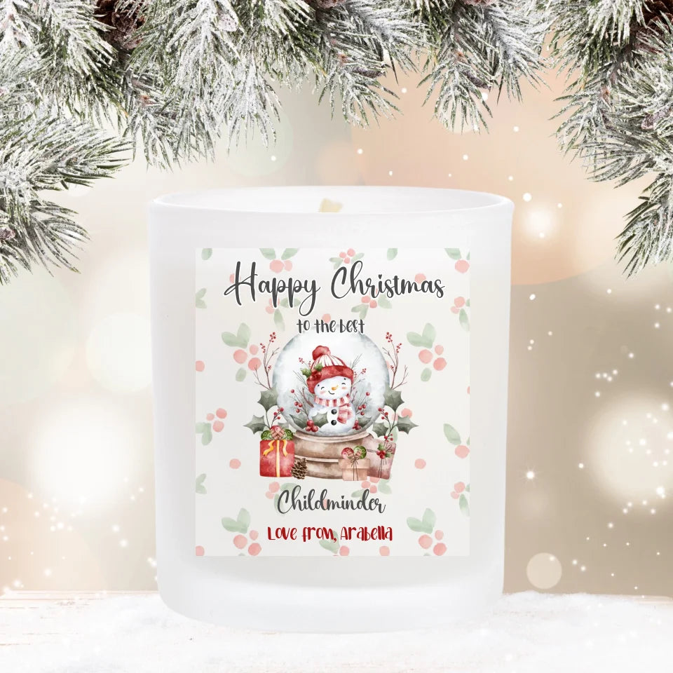 Personalised Christmas Candle - To the Best