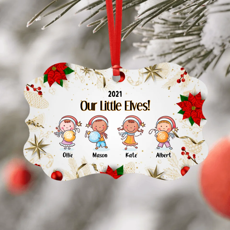 Personalised Grandchildren Christmas Ornament - Life Is Better With Little Kids