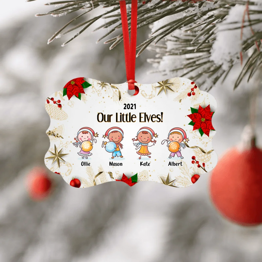 Personalised Grandchildren Christmas Ornament - Life Is Better With Little Kids