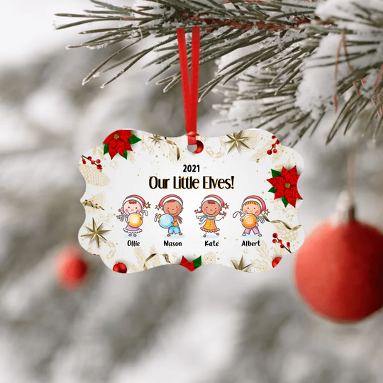 Personalised Grandchildren Christmas Ornament - Life Is Better With Little Kids