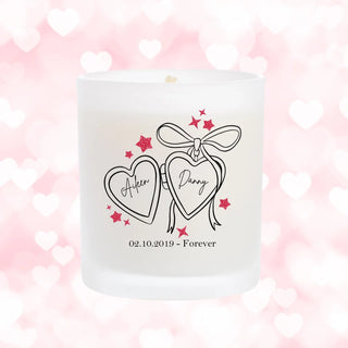 Personalised Valentine's Day Candle - Locket