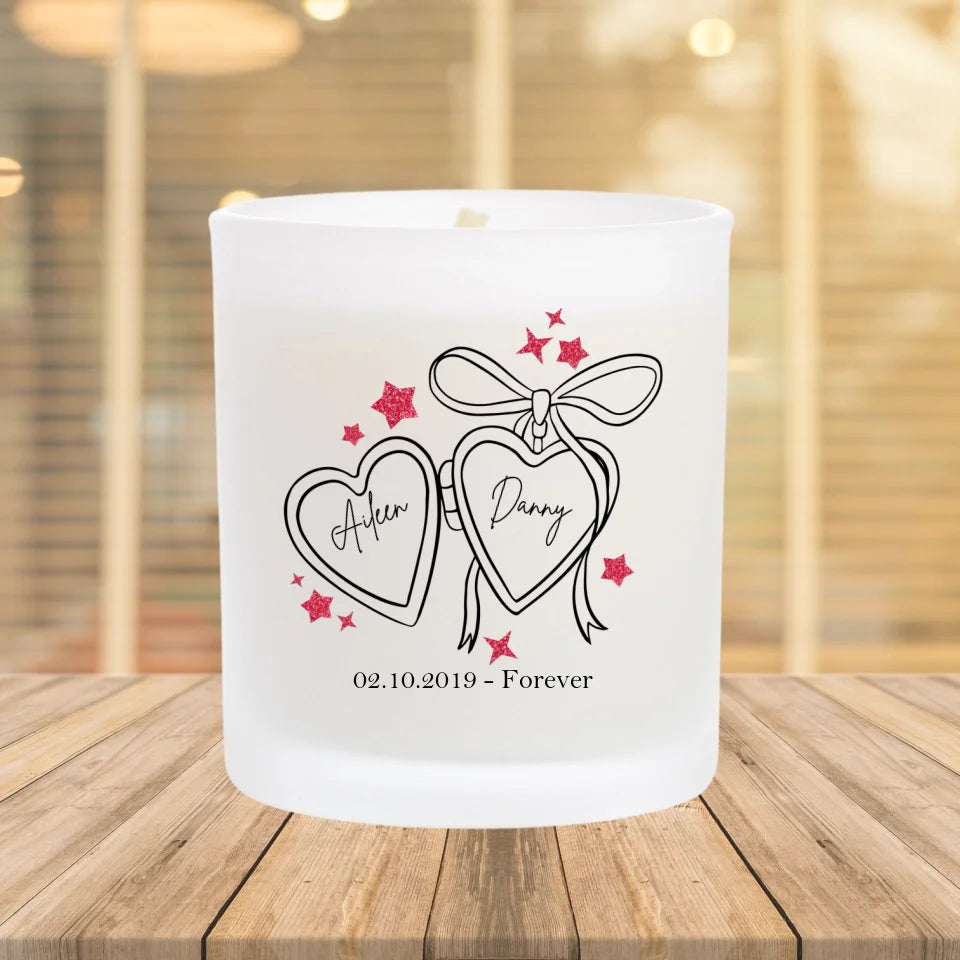 Personalised Valentine's Day Candle - Locket