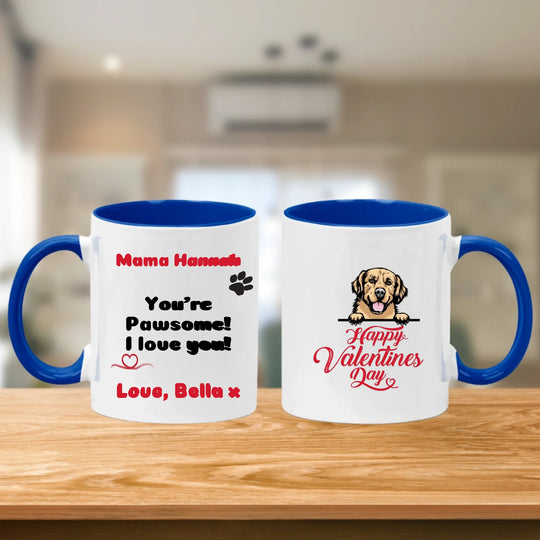 Personalised Mug - Happy Valentine's from the Dog