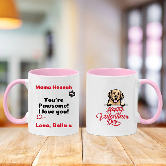 Personalised Mug - Happy Valentine's from the Dog