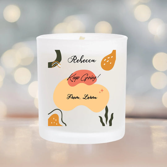 Personalised Thinking of You Candle - Keep Going