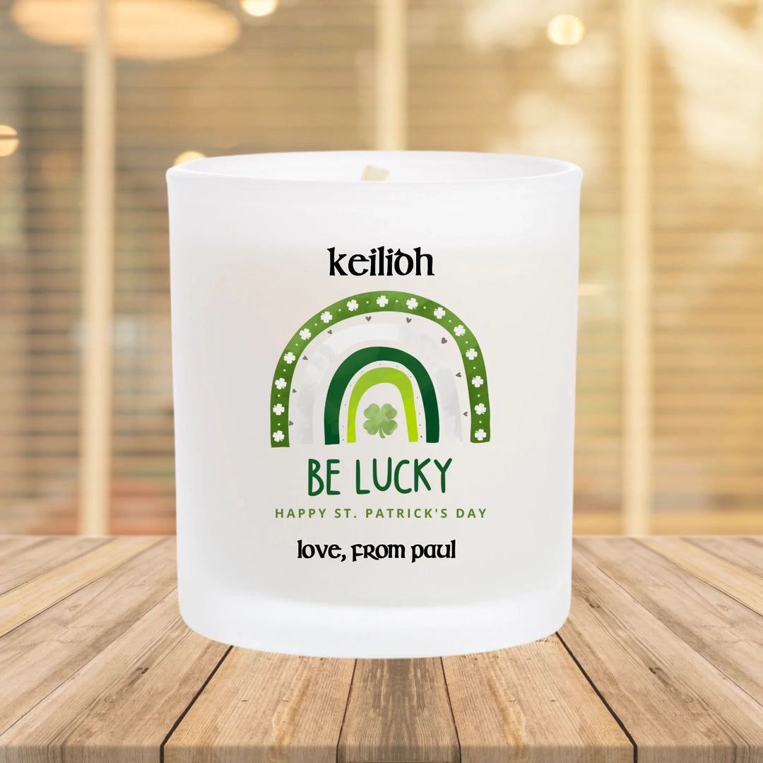 Personalised Candle for St. Patrick's Day