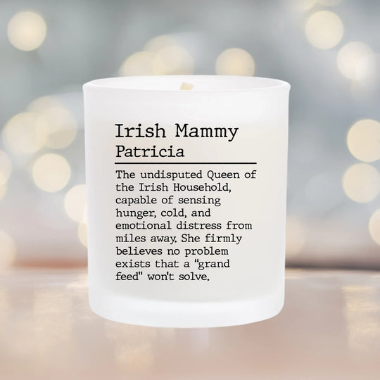 Personalised Scented Candle for Mothers & Grandmothers - Irish Mammy