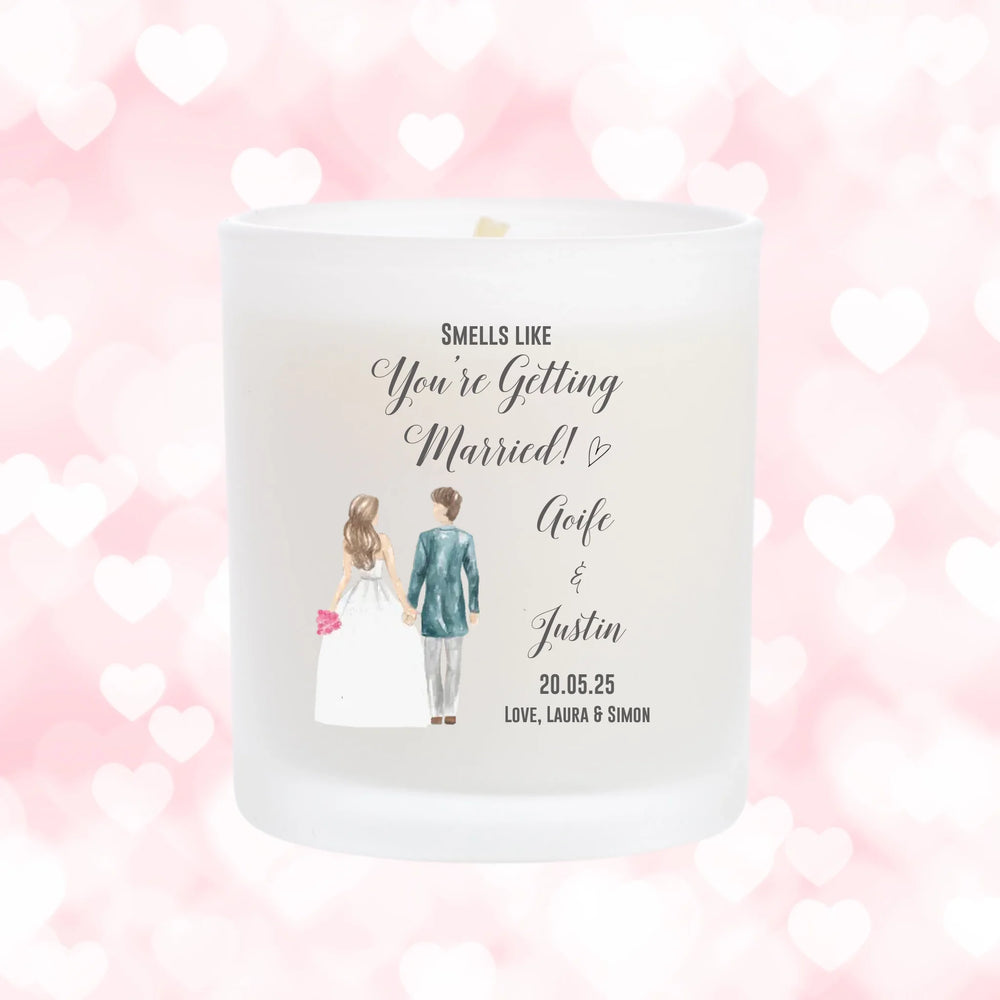 Personalised Wedding Candle - Smells Like You're Getting Married