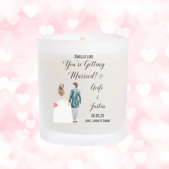 Personalised Wedding Candle - Smells Like You're Getting Married