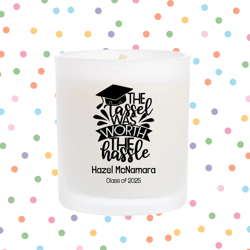 Personalised Graduation Candle - Choose Your Caption