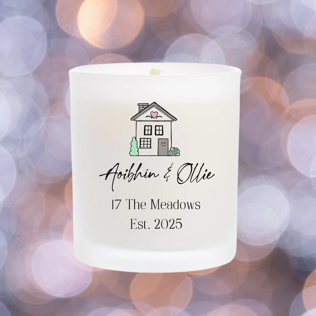 Personalised Candle for New Home - House