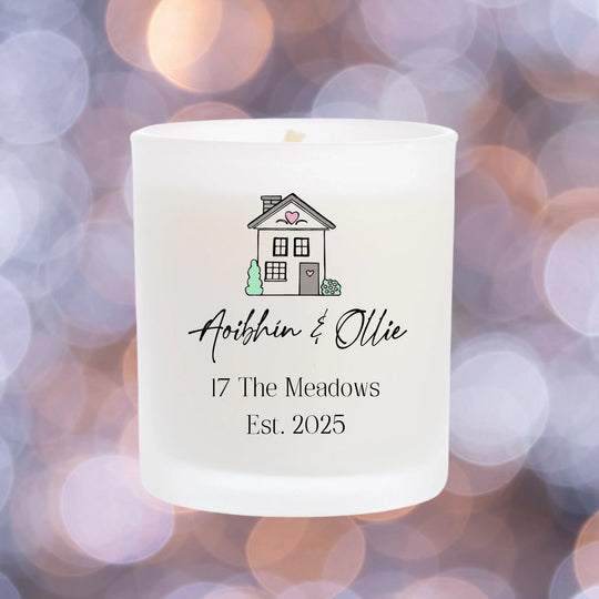 Personalised Candle for New Home - House