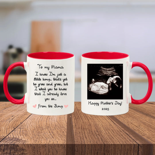 Personalised Mug for Mother to Be - Message from the Bump