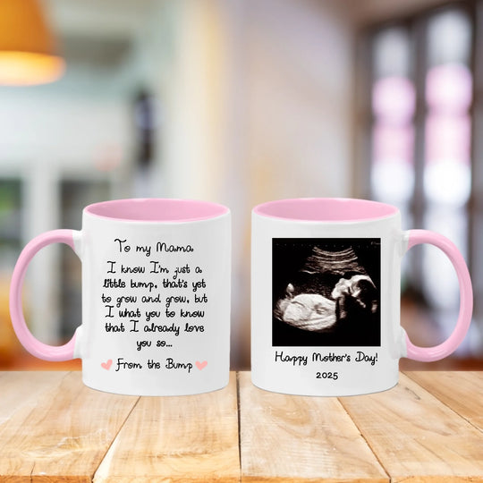 Personalised Mug for Mother to Be - Message from the Bump