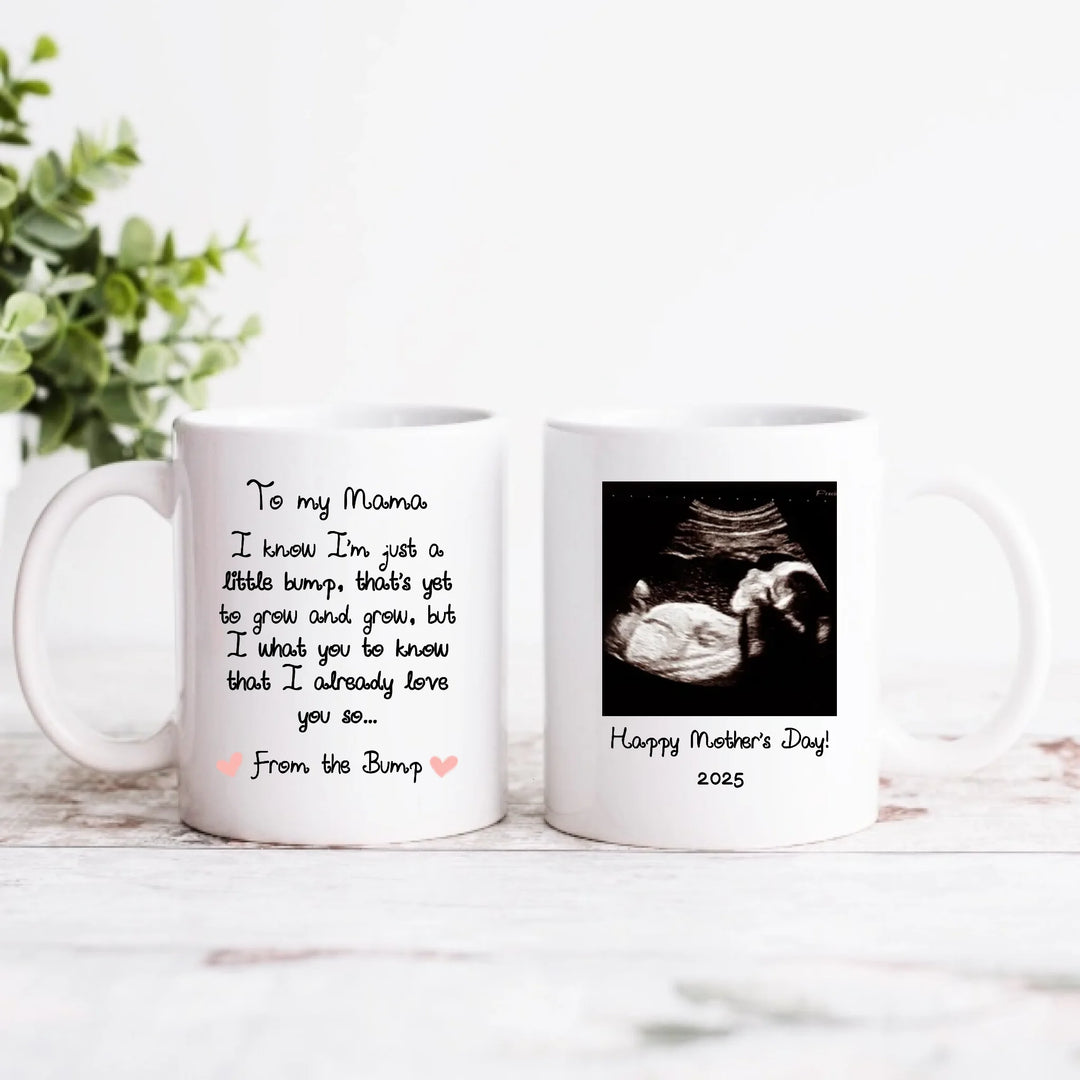 Personalised Mug for Mother to Be - Message from the Bump