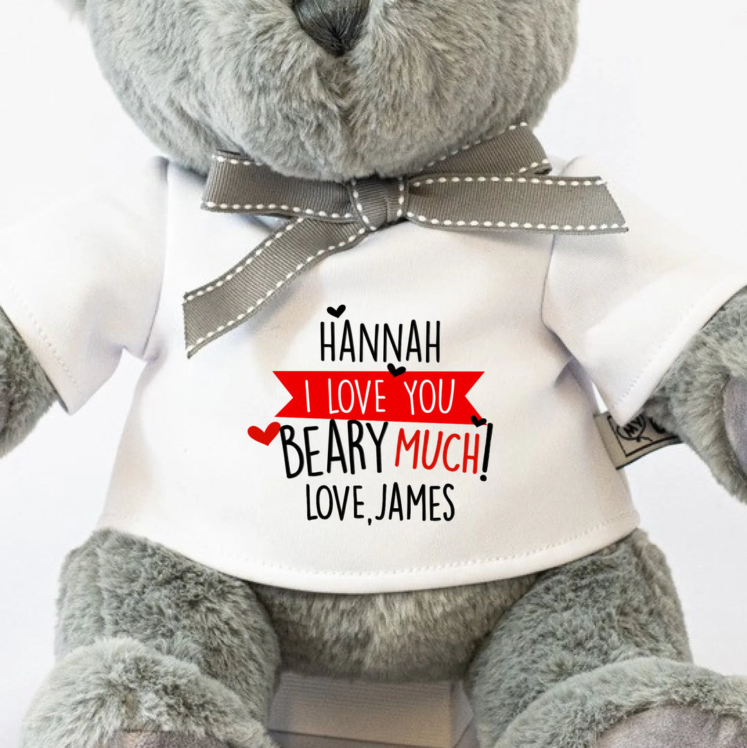 Personalised Valentine's Day Teddy Bear - Beary Much