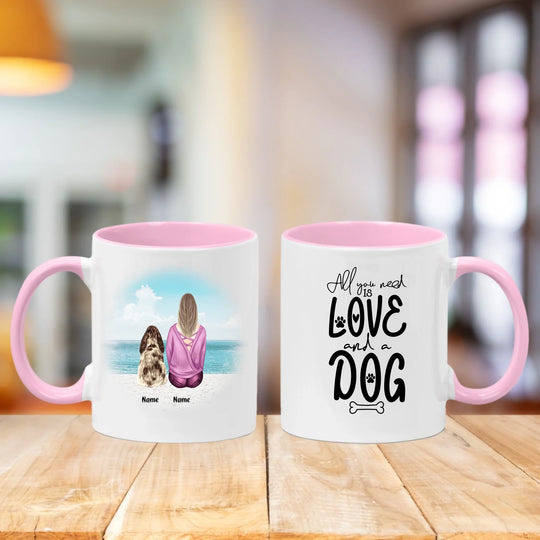 Personalised Mug - Girl and Dog