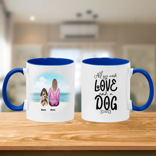 Personalised Mug - Girl and Dog