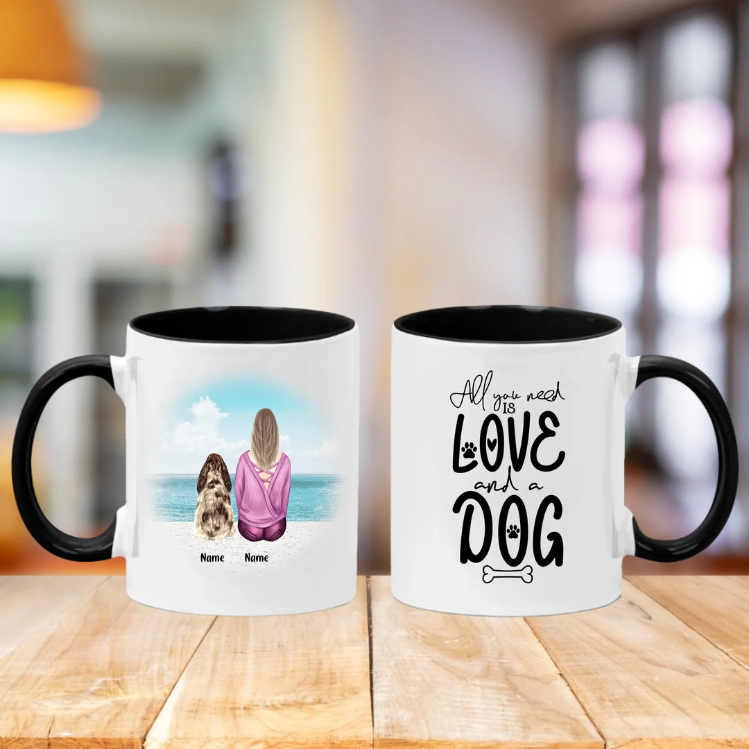 Personalised Mug - Girl and Dog