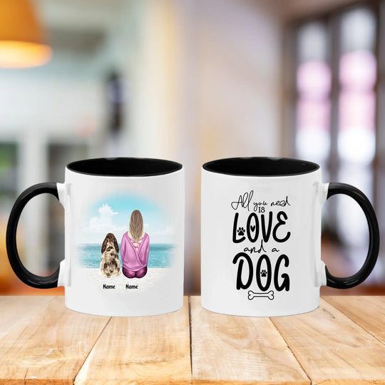 Personalised Mug - Girl and Dog