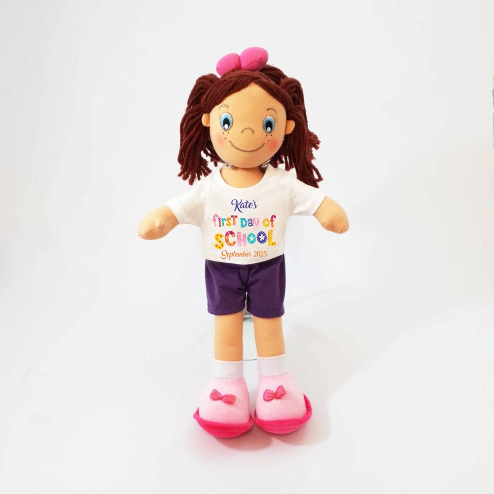 Personalised Rag Doll - First Day of School