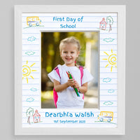 Personalised First Day of School Photo Frame - Sunshine Mount Customised by You!