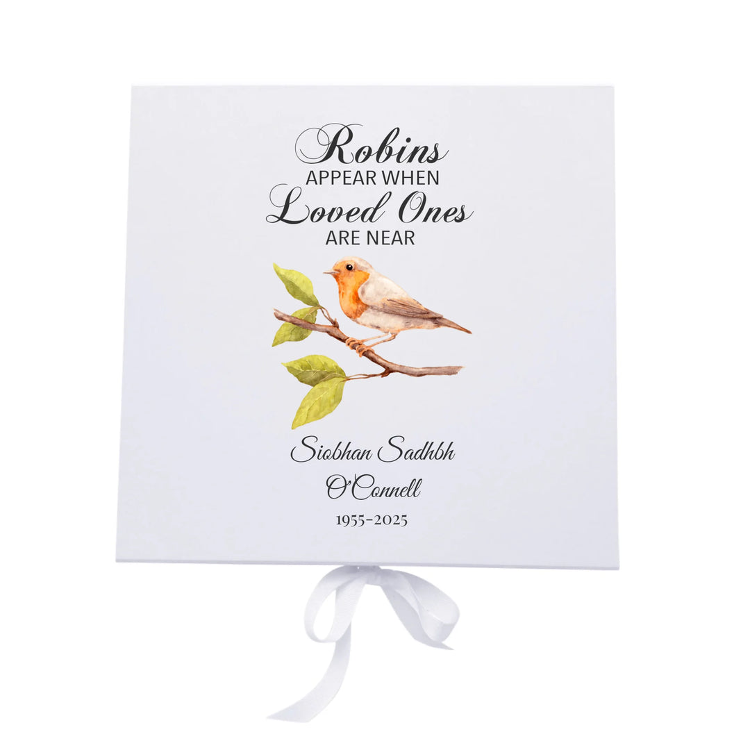Personalised Memorial Keepsake Box - Robin