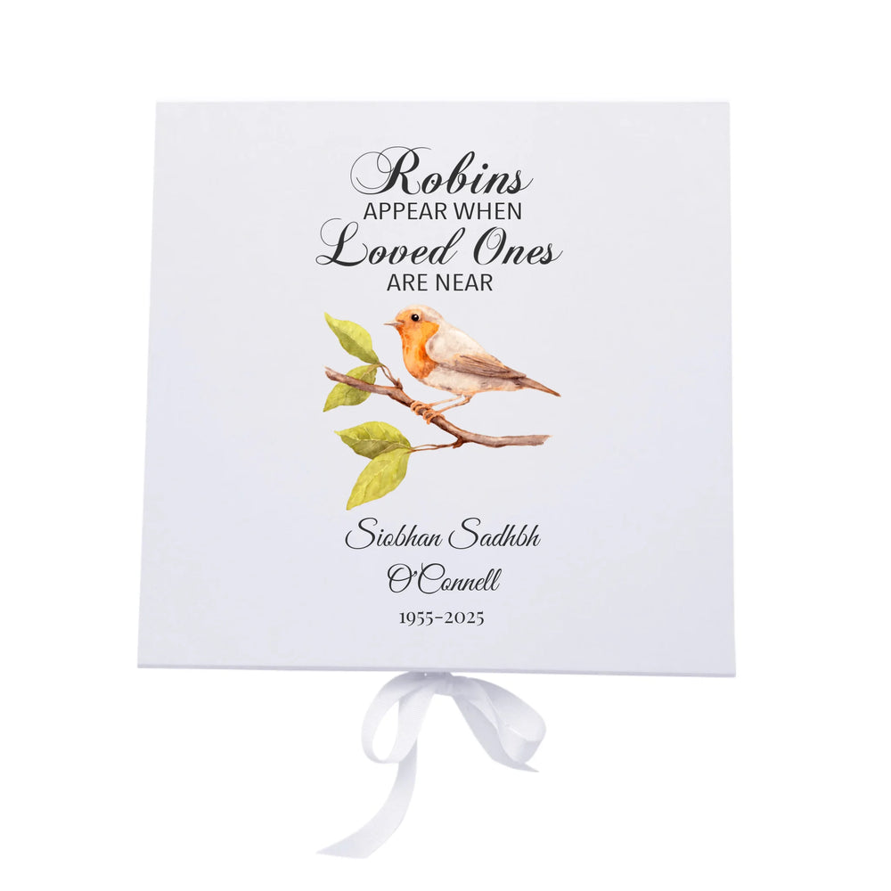 Personalised Memorial Keepsake Box - Robin