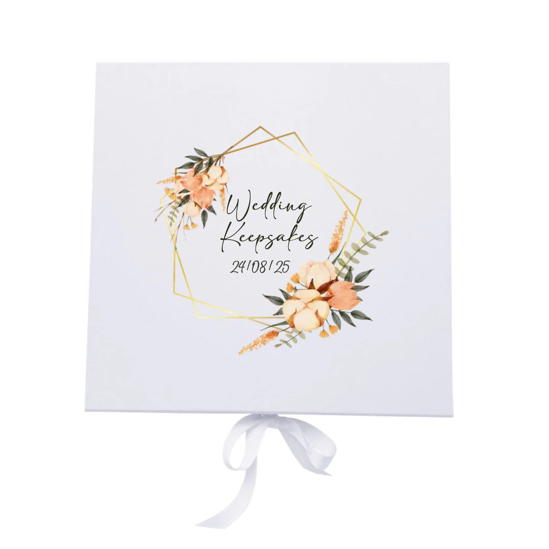Personalised Wedding Keepsake Box for Couples