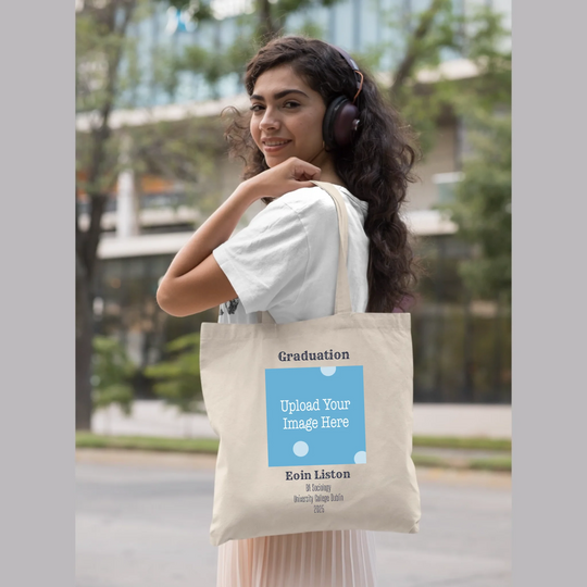 Personalised Graduation Tote Bag - Upload Your Own Crest