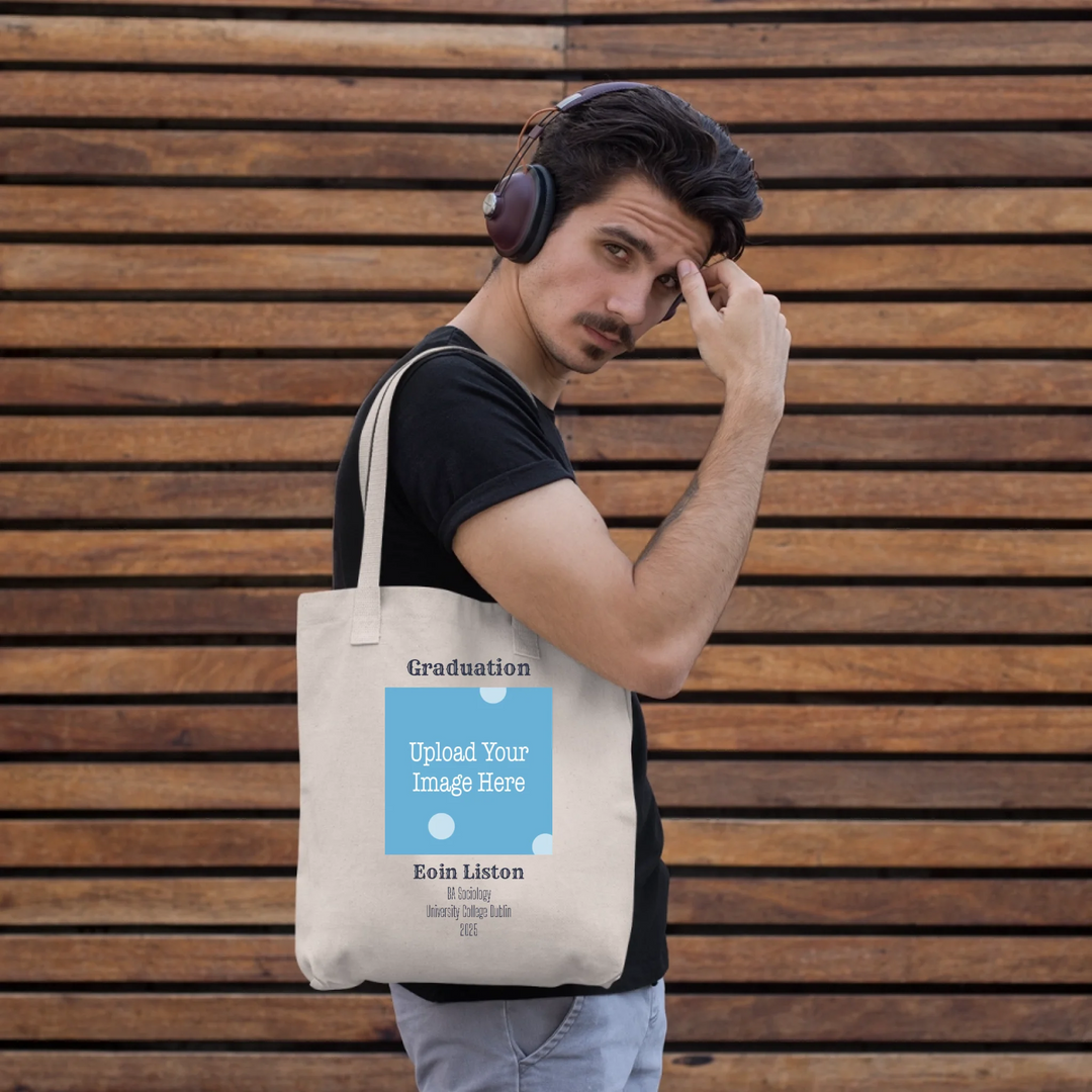 Personalised Graduation Tote Bag - Upload Your Own Crest